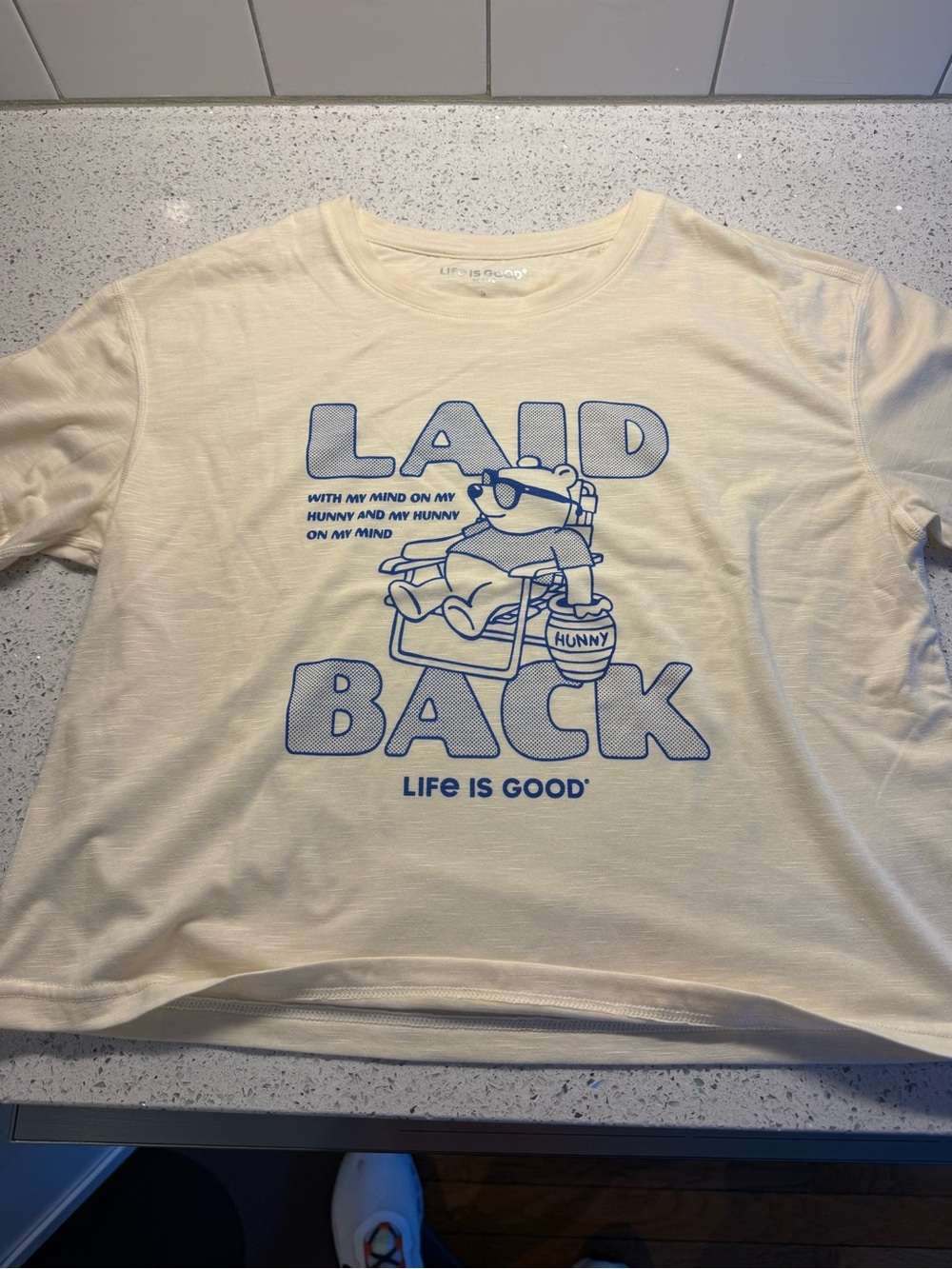 Life is Good Woman’s "Laid Back" Cream Graphic Tee